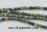 CAZ06 15.5 inches 4mm round natural azurite gemstone beads