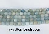 CBBS01 15 inches 8mm faceted prism aquamarine beads wholesale