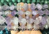 CBBS194 Centre drilled 7*16mm - 11*25mm hexahedral prism lavender amethyst beads wholesale CBBS194 Centre drilled 7*16mm - 11*25mm hexahedral prism lavender amethyst beads wholesale