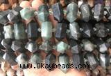 CBBS47 15 inches 12*25mm - 14*28mm hexahedral prism jasper beads