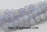 CBC01 15.5 inches 6mm round blue chalcedony beads wholesale