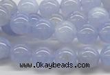 CBC03 15.5 inches 10mm round blue chalcedony beads wholesale