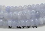 CBC04 15.5 inches 4*8mm rondelle  blue chalcedony beads wholesale