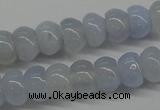 CBC20 15.5 inches 4*6mm rondelle blue chalcedony beads wholesale