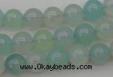 CBC203 15.5 inches 10mm round ocean blue chalcedony beads