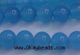 CBC252 15.5 inches 8mm A grade round ocean blue chalcedony beads