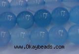 CBC253 15.5 inches 10mm A grade round ocean blue chalcedony beads