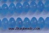 CBC271 15.5 inches 5*8mm A grade rondelle ocean blue chalcedony beads