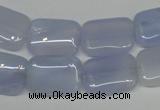 CBC40 15.5 inches 13*18mm rectangle blue chalcedony beads wholesale