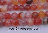 CBC400 15.5 inches 4mm A grade round orange chalcedony beads