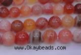 CBC401 15.5 inches 6mm A grade round orange chalcedony beads