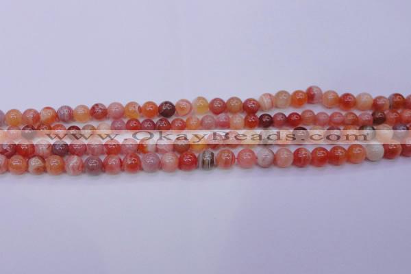 CBC401 15.5 inches 6mm A grade round orange chalcedony beads