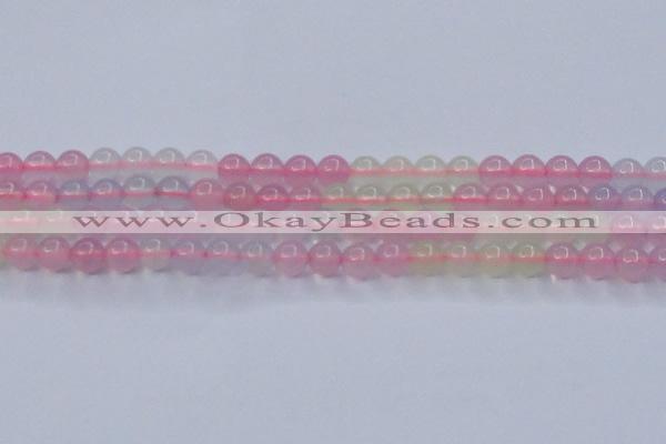 CBC421 15.5 inches 6mm round mixed chalcedony beads wholesale