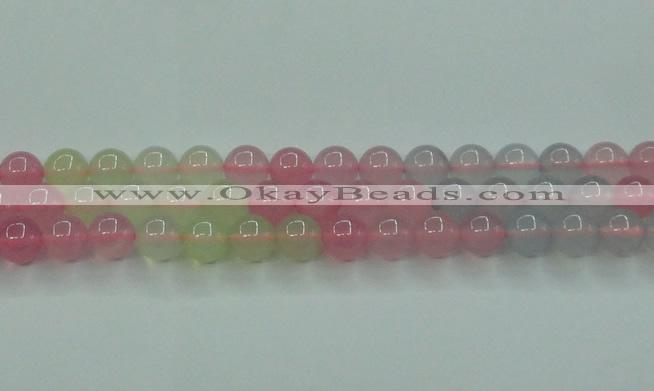 CBC423 15.5 inches 10mm round mixed chalcedony beads wholesale