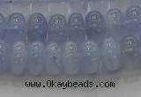 CBC442 15.5 inches 6*10mm rondelle blue chalcedony beads