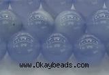 CBC454 15.5 inches 12mm round blue chalcedony beads wholesale