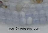 CBC460 15.5 inches 4mm round blue chalcedony gemstone beads