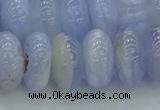 CBC474 15.5 inches 8*14mm rondelle blue chalcedony beads