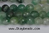 CBC700 15.5 inches 4mm faceted round African green chalcedony beads