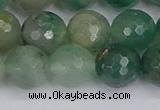 CBC703 15.5 inches 10mm faceted round African green chalcedony beads