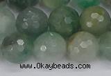 CBC704 15.5 inches 12mm faceted round African green chalcedony beads