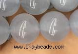 CBC734 15.5 inches 12mm round blue chalcedony beads wholesale