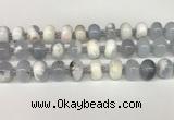 CBC780 15.5 inches 10*14mm rondelle blue chalcedony beads