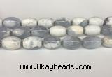 CBC781 15.5 inches 18*25mm rice blue chalcedony beads