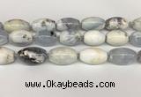 CBC782 15.5 inches 18*30mm rice blue chalcedony beads