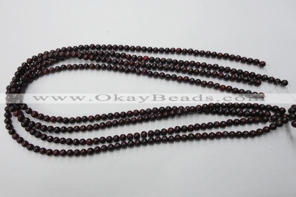 CBD150 15.5 inches 4mm round Chinese brecciated jasper beads