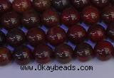 CBD351 15.5 inches 6mm round poppy jasper beads wholesale