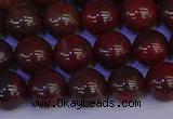 CBD353 15.5 inches 10mm round poppy jasper beads wholesale