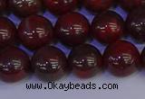 CBD354 15.5 inches 12mm round poppy jasper beads wholesale