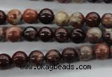 CBD61 15.5 inches 8mm round brecciated jasper gemstone beads