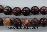 CBD62 15.5 inches 10mm round brecciated jasper gemstone beads