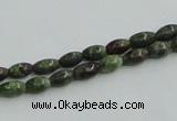 CBG06 15.5 inches 4*6mm rice bronze green gemstone beads wholesale