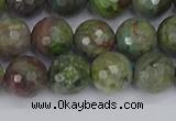 CBG103 15.5 inches 10mm faceted round bronze green gemstone beads