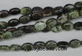 CBG26 15.5 inches 6*7mm oval bronze green gemstone beads