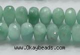 CBJ03 15.5 inches 8*12mm faceted rondelle jade beads wholesale