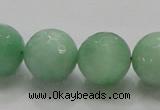 CBJ10 15.5 inches 18mm faceted round jade beads wholesale