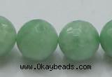 CBJ11 15.5 inches 20mm faceted round jade beads wholesale