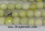 CBJ211 15.5 inches 6mm faceted round Australia butter jade beads