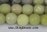 CBJ213 15.5 inches 10mm faceted round Australia butter jade beads