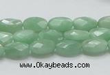 CBJ28 15.5 inches 8*12mm faceted oval jade beads wholesale