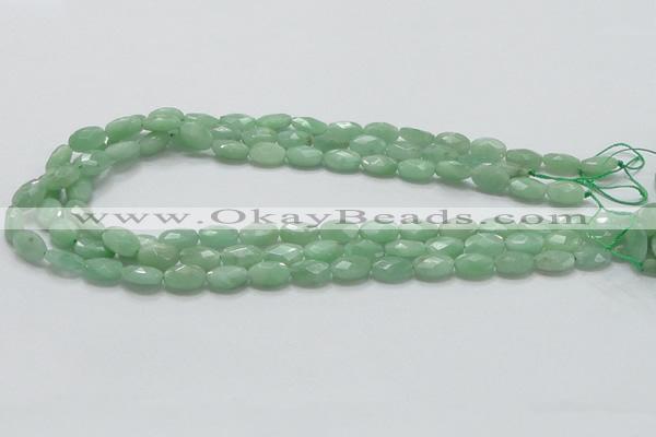 CBJ28 15.5 inches 8*12mm faceted oval jade beads wholesale