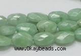 CBJ29 15.5 inches 10*14mm faceted oval jade beads wholesale