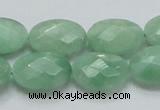 CBJ30 15.5 inches 13*18mm faceted oval jade beads wholesale