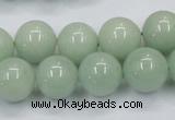 CBJ330 15.5 inches 14mm round AA grade natural jade beads