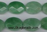 CBJ49 15.5 inches 15*20mm faceted oval jade beads wholesale