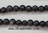 CBJ501 15.5 inches 4mm round black jade beads wholesale